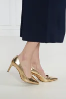 Leder high heels ALINA FLEX PUMP Michael Kors gold