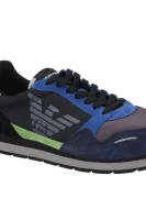 Sneakers |       mitZusatzvonLeder Emporio Armani dunkelblau