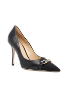 Leder high heels Elisabetta Franchi schwarz