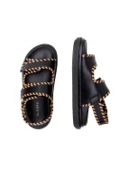 Leder sandalen Alohas schwarz