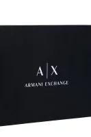 Leder Geldbörse Armani Exchange schwarz
