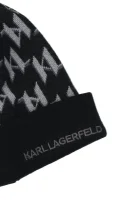 woll mütze Karl Lagerfeld schwarz