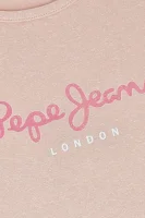 t-shirt hana glitter | regular fit Pepe Jeans London puderrosa
