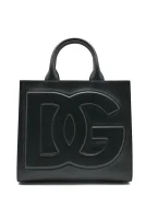 Leder bowlingtasche DG Logo Bag Dolce & Gabbana schwarz