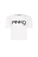 T-shirt JERSEY | Cropped Fit Pinko UP weiß