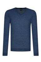 woll pullover melba p | slim fit BOSS BLACK blau 