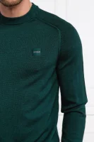 woll pullover anserlot | regular fit BOSS ORANGE flaschengrün