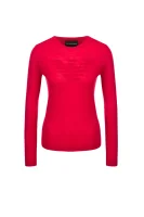 woll pullover | regular fit Emporio Armani rot