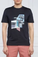 t-shirt tiburt 287 | regular fit |mercerisiert BOSS BLACK dunkelblau