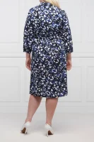Kleid DOC Plus size |mit leinen zusatz Persona by Marina Rinaldi dunkelblau