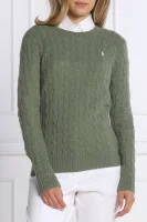 woll pullover | regular fit |mit zusatz von kaschmir POLO RALPH LAUREN olivgrün