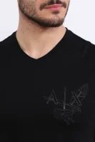 T-shirt | Regular Fit Armani Exchange schwarz