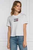 t-shirt tjw star americana flag | cropped fit Tommy Jeans weiß
