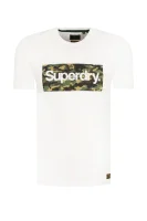 t-shirt camo | slim fit Superdry weiß