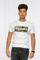 t-shirt camo | slim fit Superdry weiß