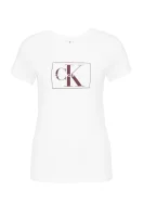 T-Shirt OUTLINE MONOGRAM |       Regular Fit CALVIN KLEIN JEANS weiß