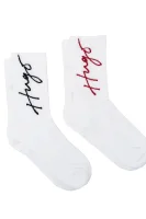 Socken 2-pack 2P QS HANDWRITTEN Hugo Bodywear weiß