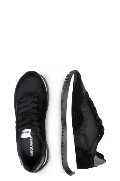 Leder sneakers Dsquared2 schwarz