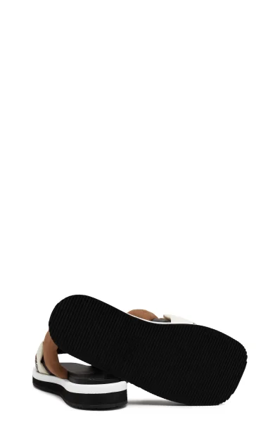 Pantoletten Allie Braid Slide-MN |mit zusatz von leder BOSS BLACK schwarz