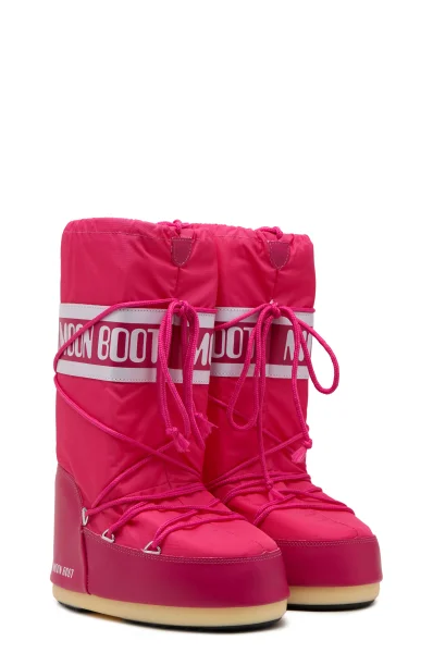 Wattiert schneeschuhe Moon Boot rosa