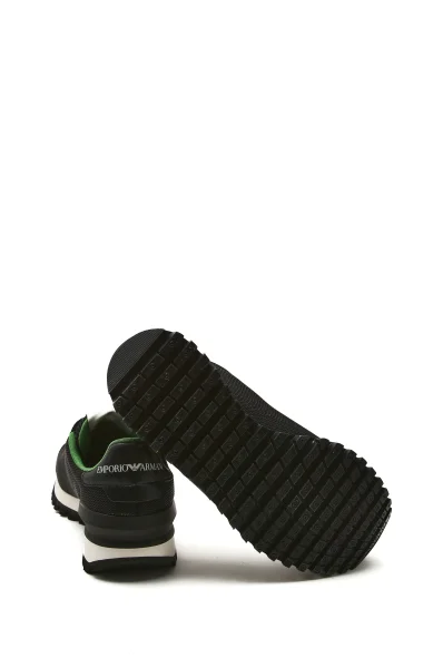 sneakers |mit zusatz von leder Emporio Armani schwarz