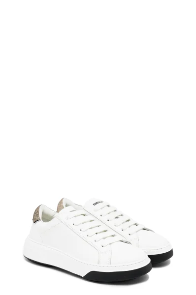 Leder sneakers Dsquared2 weiß