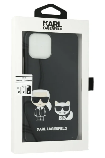 handyhülle iphone 12 pro max karl & choupette Karl Lagerfeld schwarz