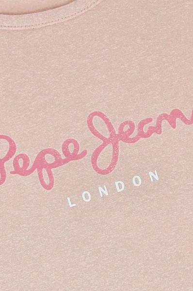t-shirt hana glitter | regular fit Pepe Jeans London puderrosa