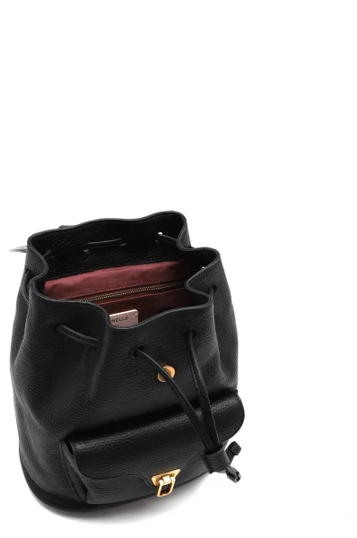 Leder rucksack Coccinelle schwarz