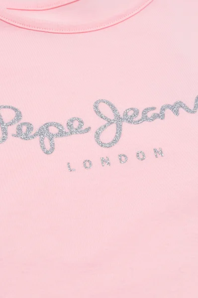 T-shirt HANA | Regular Fit Pepe Jeans London puderrosa