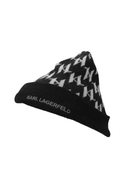 woll mütze Karl Lagerfeld schwarz