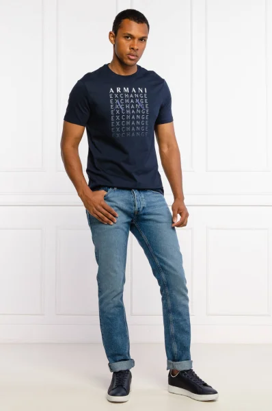 t-shirt | regular fit Armani Exchange dunkelblau