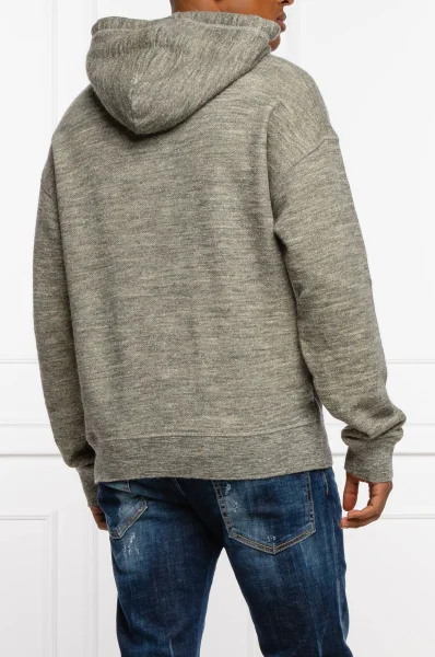 sweatshirt mike fit | regular fit |mit zusatz von wolle Dsquared2 grau