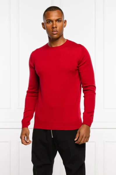 woll pullover | regular fit Karl Lagerfeld rot