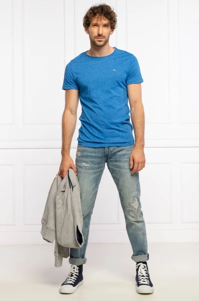 t-shirt jaspe | slim fit Tommy Jeans blau 