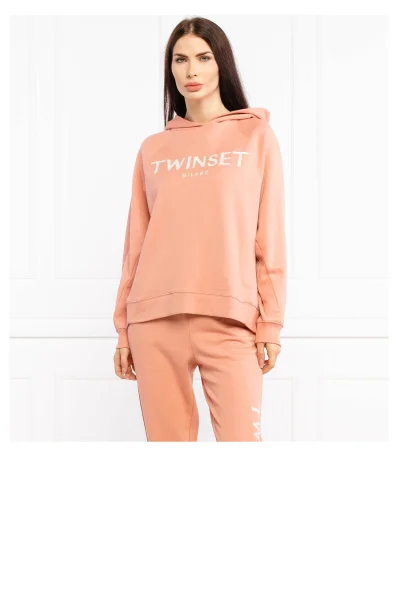 sweatshirt | oversize fit TWINSET Pfirsich