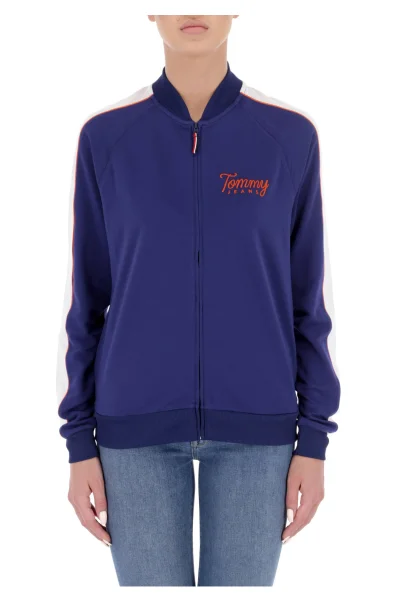 sweatshirt tjw track jacket | regular fit Tommy Jeans blau 