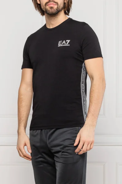 t-shirt | slim fit EA7 schwarz