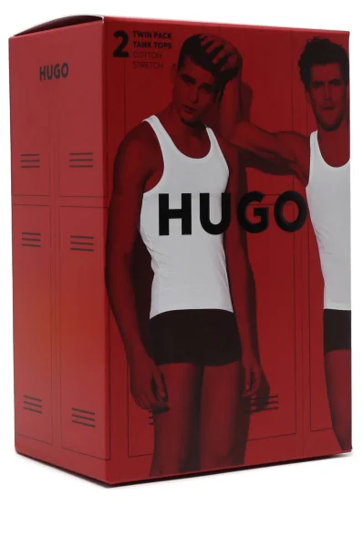 Tanktop 2-pack Hugo Bodywear khaki