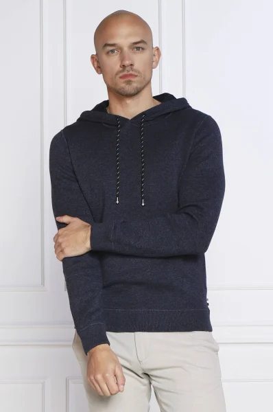 Sweatshirt Fivo | Regular Fit |mit zusatz von wolle BOSS BLACK dunkelblau