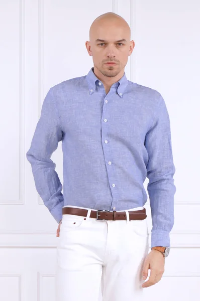 Leinen hemd | Regular Fit Oscar Jacobson blau 