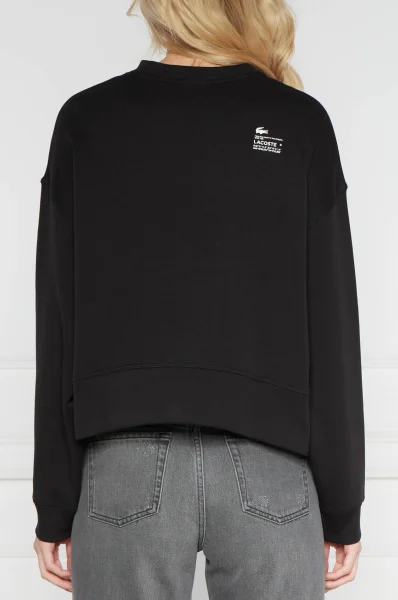 Sweatshirt | Oversize fit |stretch Lacoste schwarz