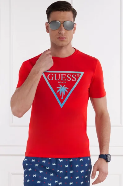 T-shirt TRIANGLE PALM | Slim Fit Guess Underwear rot