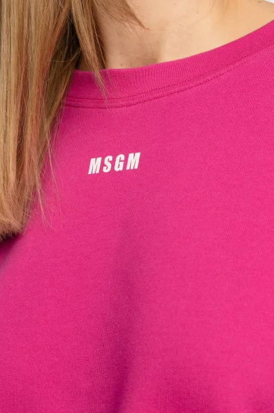 sweatshirt | cropped fit MSGM rosa