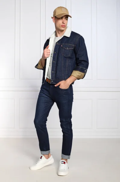 Wattiert jeansjacke TYPE 3 SHERPA | Regular Fit Levi's dunkelblau