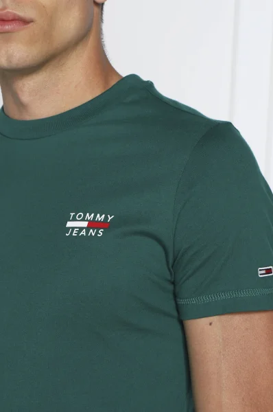 t-shirt | slim fit Tommy Jeans grün