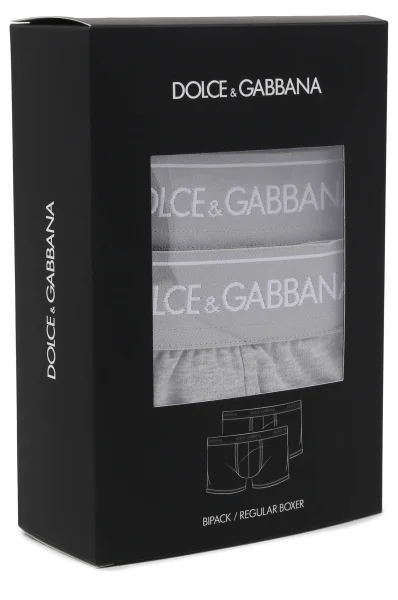 Boxershorts 2-pack Dolce & Gabbana aschfarbig