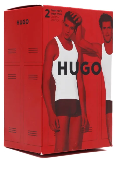 Tanktop 2-pack Hugo Bodywear rot