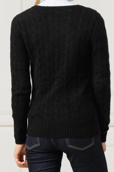 woll pullover | regular fit |mit zusatz von kaschmir POLO RALPH LAUREN schwarz