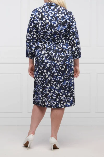 Kleid DOC Plus size |mit leinen zusatz Persona by Marina Rinaldi dunkelblau